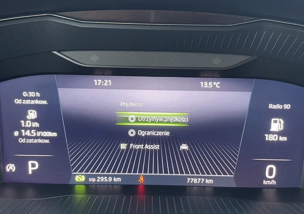 Skoda Superb cena 134900 przebieg: 77880, rok produkcji 2021 z Radymno małe 631